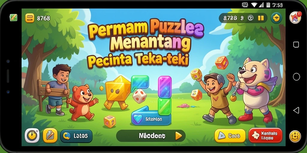 Gameplay mengasyikkan dalam menyelesaikan teka-teki di 8768.