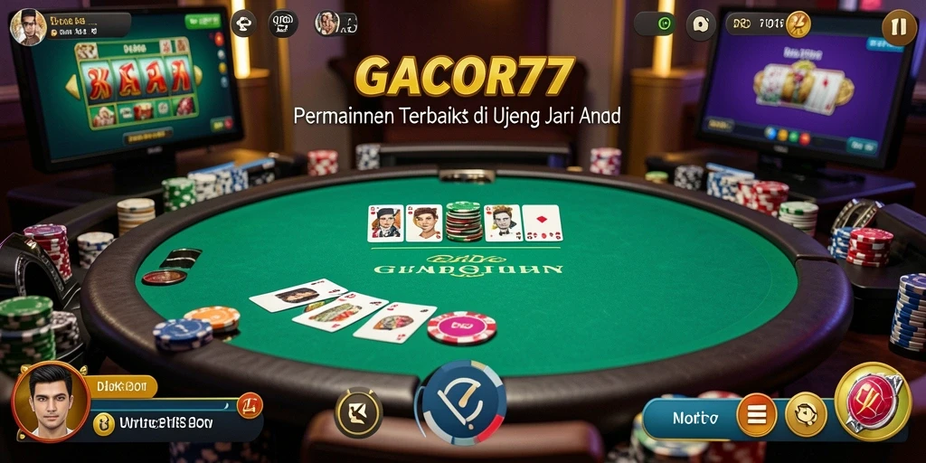 Tampilan gameplay seru GACOR77 saat bermain Poker.