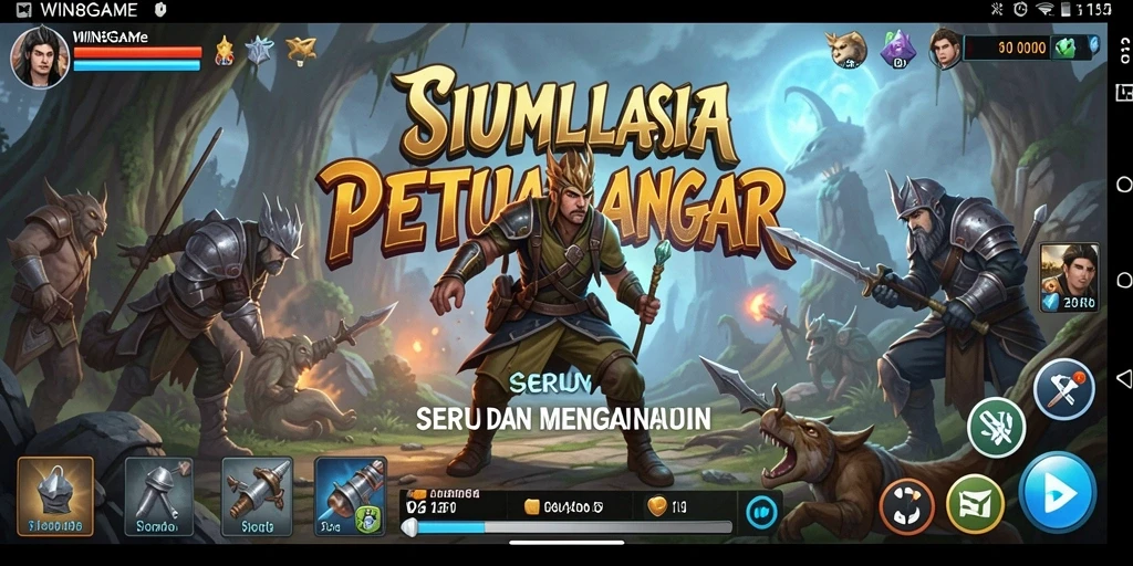 Tampilan gameplay <strong>WIN8GAME</strong> yang mendebarkan dengan grafik menakjubkan.