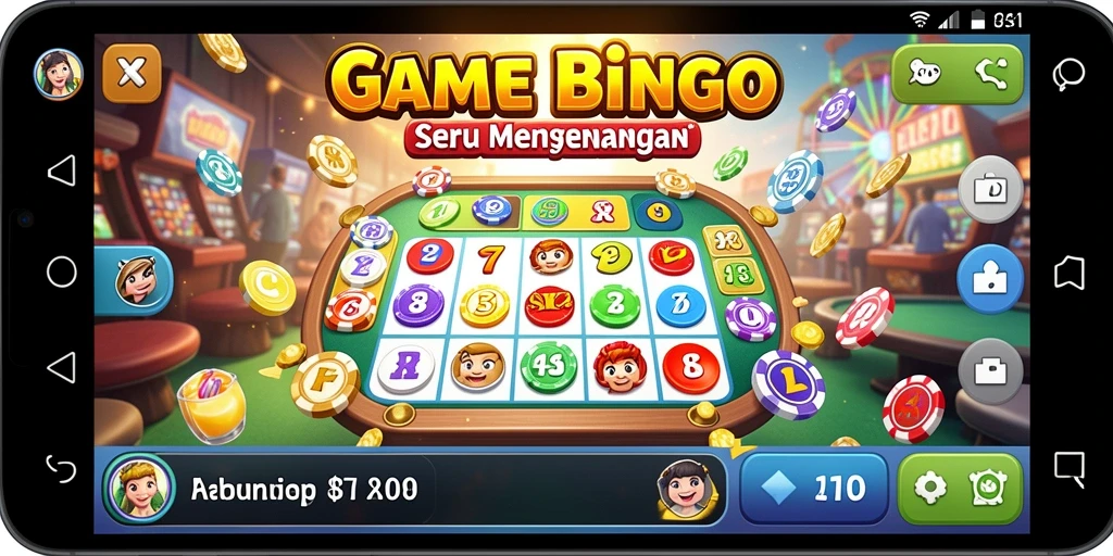 Tampilan menarik gameplay Bingo X78 dengan berbagai warna dan efek.